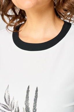 Джемпер Rumoda 2272 молочный_черный  фото 8