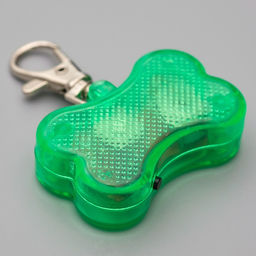 Маячок-адресник Косточка с наклейкой под записку 3 режима свечения, зелёный - Пижон фото 4