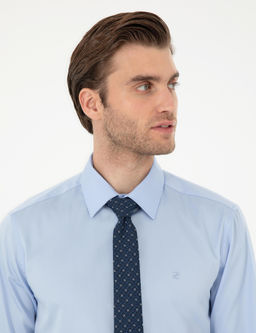 Koyu Mavi Slim Fit Uzun Kollu Basic G_mlek - Pierre cardin фото 9