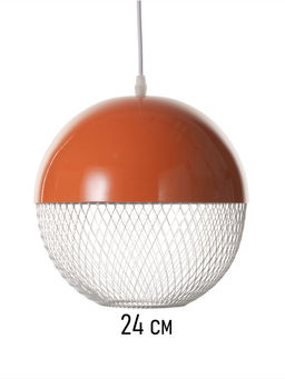 Светильник потолочный BayerLux Lina, 1×40 Вт, Е27, неон-оранжевый, 26×26×32 см