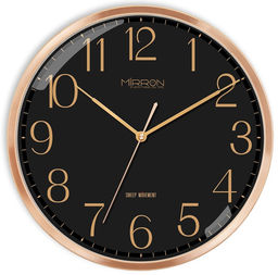 Настенные часы Mirron круглые золотые P3264AZBL