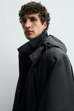 WATER-REPELLENT DETACHABLE TECHNICAL PARKA - Zara фото 6