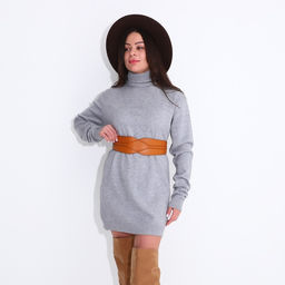 Ремень женский на кнопках, ширина 8 см, цвет коричневый - Simaland фото 4