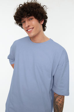TRENDYOL MAN Siyah Oversize/Genis Kesim Basic %100 Pamuklu T-Shirt TMNSS22TS0318 - Trendyolmilla фото 190
