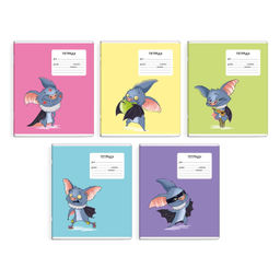 Цена за 2 шт. Тетрадь школьная ученическая, 24 л. линия, арт. 59101/ 20 СУПЕР МЫШЬ /мягкий переплёт (2 скобы), обл