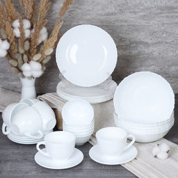 Столовый набор 30 предметов с розетками / GB220/12 (WHITE) / уп 1 - Галеонтрейд фото 4