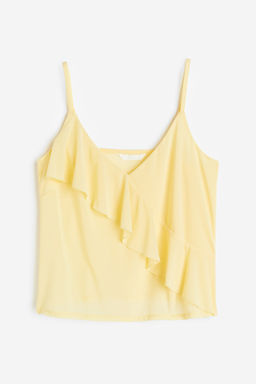 Top con volante decorativo