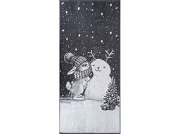 Полотенце махровое 6с102.411ж1 Зимняя забава (графит5) 67х150см