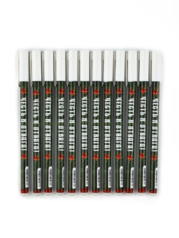 Цена за 10 шт. Ручка пластик пиши-стирай с колпачком Честь и отвага!, синяя паста, гелевая 0.5 мм - Artfox фото 2