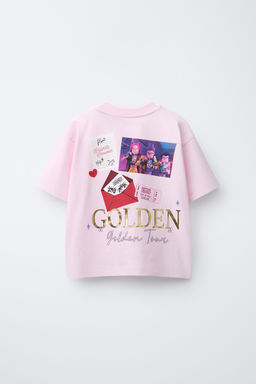 CAMISETA ESTAMPADO KPOP DEMON HUNTERS NETFLIX  / Rosa