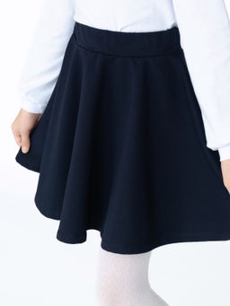 Юбка детская темно-синяя 454 (122, 64)