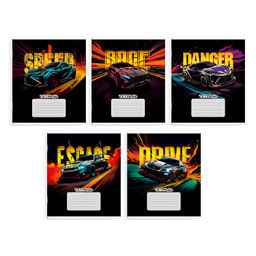 Тетрадь школьная ученическая, 24 л, клетка, арт. 66694/ 20 ОГНЕННАЯ ТАЧКА /А5+, мягкий переплёт (2 скобы), обложка - выборочный УФ-лак, мелованный картон 190 г/м?, Упаковка Ассорти/