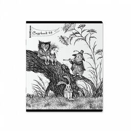 Цена за 5 шт. Тетрадь общая ученическая ErichKrause Монохромная история, 48 листов, клетка, твин-лак_MIX-PACK фото 6