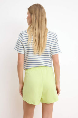 TRENDYOLMILLA Gri Melanj- Siyah 2Li Paket Relaxed/Rahat Kal?p K?sa Esnek Orme Sort & Bermuda TWOSS25SR00084  фото 21