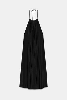VESTIDO HALTER FLUIDO / Negro - Zara фото 5