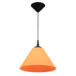 Подвес на потолок BayerLux «Конус», 1×15 Вт, Е27, черный/оранжевый, 25×25×15 см