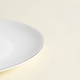 Тарелки SL Home «Каскарон», d=20 см, набор 2 шт., костяной фарфор, белые