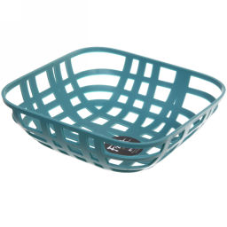 Цена за 2 шт. Фруктовница пластиковая "Астория" 23*23*7,5см, морская волна