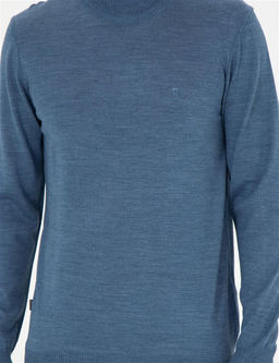 Mavi Slim Fit Yar_m Bal_k__ Yaka Y_n Kar___ml_ Basic Triko Kazak - Pierre cardin фото 6