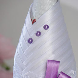 Украшение для шампанского Вместе навсегда, белое с сиреневым - Simaland фото 3