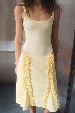 BODY TIRANTES ALGOD?N / Amarillo - Zara фото 2