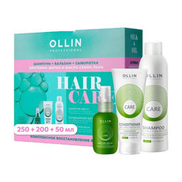 Набор Комплексное восстановление волос Hair Care (шампунь 250мл + кондиционер 200мл + сыворотка 50мл) 774714