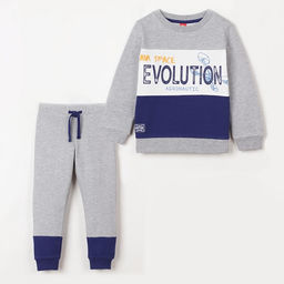 CRB wear / CSKB 90002-11-259 Комплект для мальчика (джемпер, брюки), светло-серый меланж/Ex.Cherubino