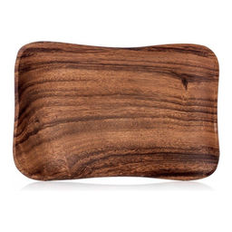 Блюдо сервировочное Walmer Organic, 26х18 см, цвет темное дерево  фото 2