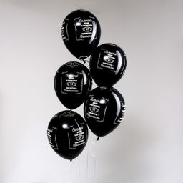 Воздушный шар латексный 12" «Сильным!», пастель, цвет чёрный, 50 шт.