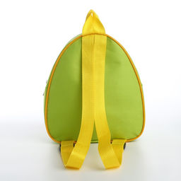 Рюкзак детский Уточка, 23*20,5 см, отдел на молнии, цвет зеленый - NAZAMOK KIDS фото 4