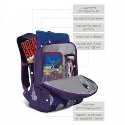 RG-066-2 Рюкзак школьный - Grizzly фото 16