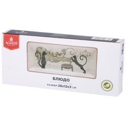 БЛЮДО AGNESS ПАРИЖСКИЕ КОТЫ 28*12*3 СМ  фото 3
