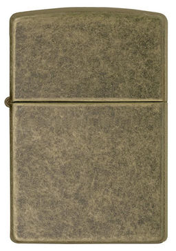 Зажигалка ZIPPO классическая с покрытием античная латунь | Classic Antique Brass 201FB