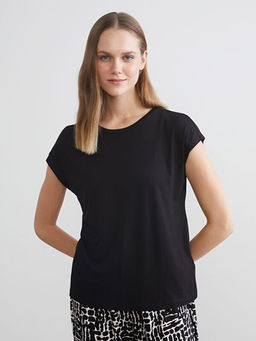 Bisiklet Yaka Desenli Kad?n Pijama Tak?m?