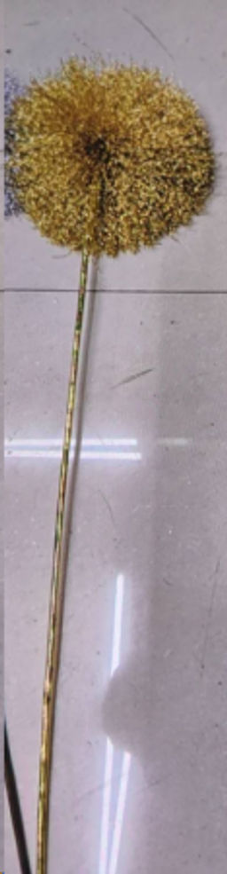 Цветок искусственный 50 см Шар / RW-508 /уп 19/228/золото