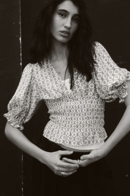 Blusa con cintura nido de abeja - H&m фото 8