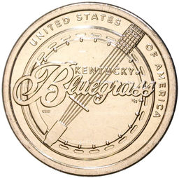 Монета 1 доллар 2022 года D США Американские инновации  Блюграсс