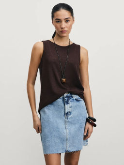 Джинсовая юбка мини / Zarina  фото 2