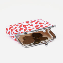 Кошелёк на фермуаре, цвет белый/красный - Simaland фото 2