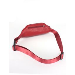 Сумка женская натуральная кожа (на пояс) Croco-856, 1 отд, красный флотер (113) 247018 - Adelia фото 2