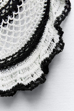 RUFFLED CROCHET TOP - Zara фото 9