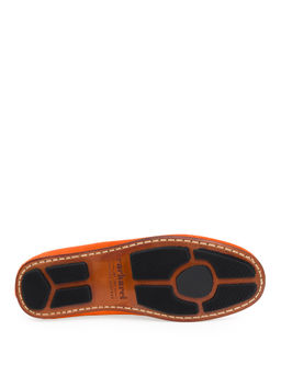 Turuncu K_sele Taban %100 Deri Loafer Ayakkab_