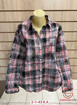 Рубашка женская в клетку