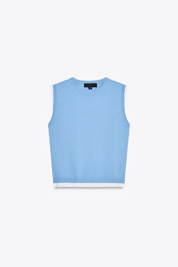 DOUBLE LAYER TRIM KNIT TOP - Zara фото 4