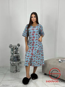 Халат женский с рисунком