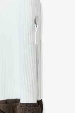 BELTED CONTRAST MIDI DRESS - Zara фото 7