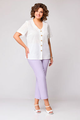 Блуза Swallow 803.2 черный+серебряный узор фото 393