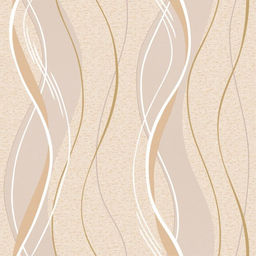 Обои бумажные «Саратовские обои» Ф434-02 Импульс, 0.53×10 м, цвет бежевый