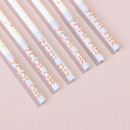 Набор свечей в торт, 6 штук Исполнение желаний, 16,5 см, белый с золотом - Страна карнавалия фото 8