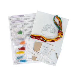 Klart набор для вышивания 10-027 Брошь. Радуга 6.5 х 6.5 см